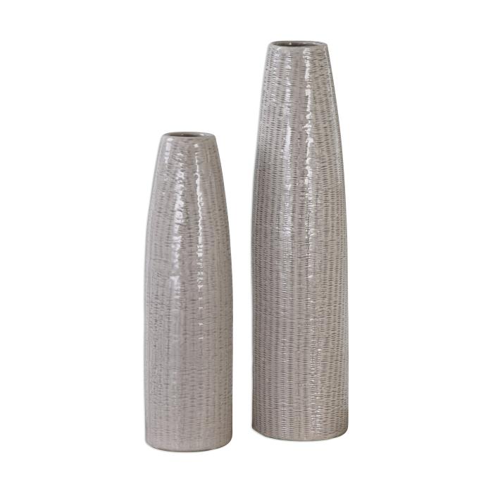 Uttermost  Sara Textured Ceramic Vases S/2 1