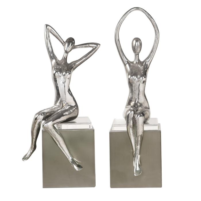 Uttermost  Jaylene Silver Sculptures, S/2 1