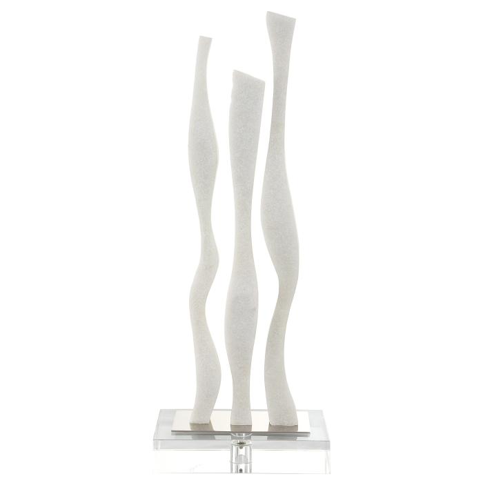 Uttermost  Gale White Marble Sculpture 1