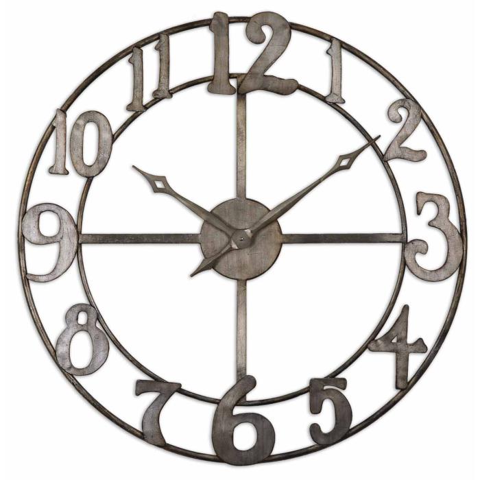 Uttermost  Delevan 32" Metal Wall Clock 1