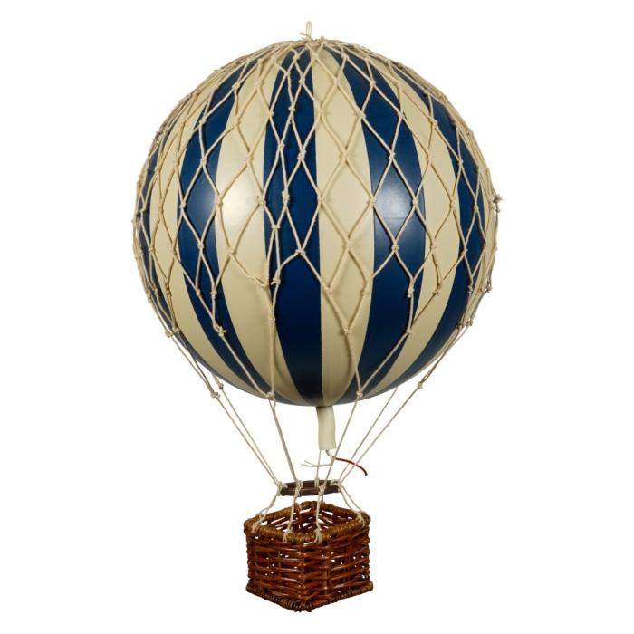 Authentic Models Travels Light Hot Air Balloon Medium, Navy Blue/Ivory 1