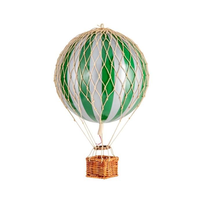 Authentic Models Travels Light Hot Air Balloon Medium, Silver Green 1