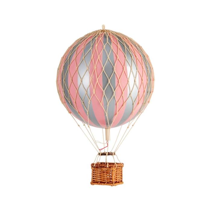 Authentic Models Travels Light Hot Air Balloon Medium, Silver Pink 1