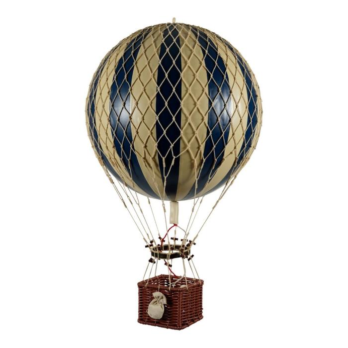 Authentic Models Royal Aero  Large Hot Air Balloon, Navy Blue/Ivory 1