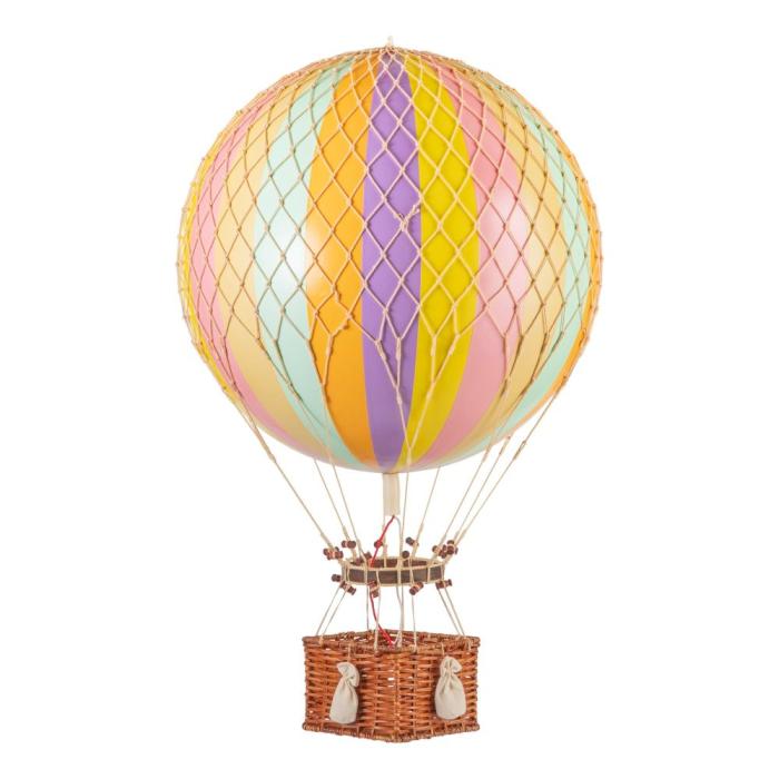 Jules Verne Extra Large Hot Air Balloon Rainbow Pastel 1