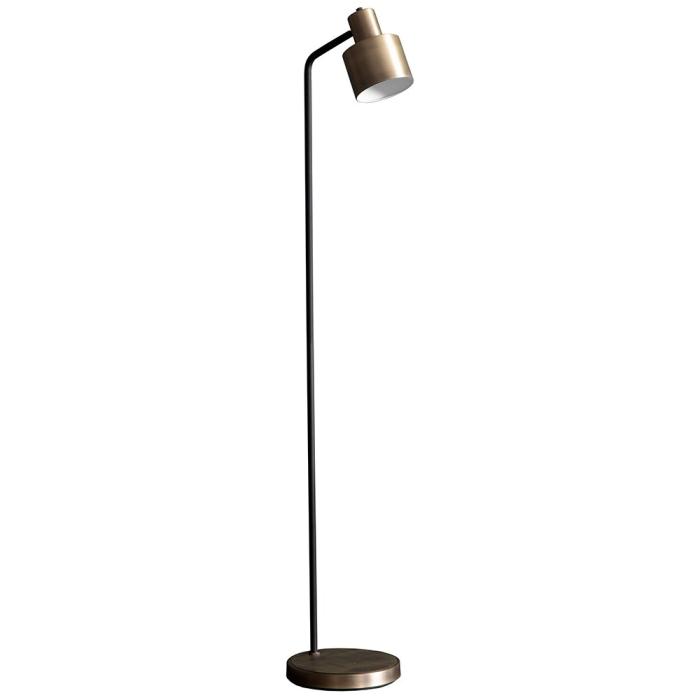 Pavilion Chic Arlington Steel Floor Lamp - Brushed Brass 1