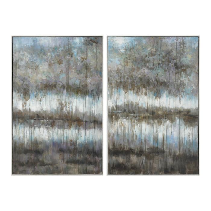 Uttermost  Gray Reflections Landscape Art S/2 1