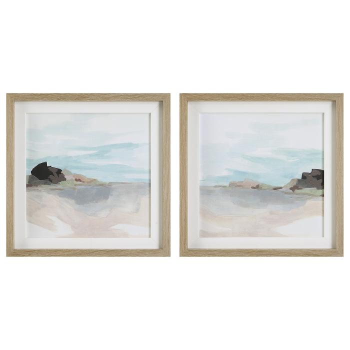 Uttermost  Glacial Coast Framed Prints, Set/2 1