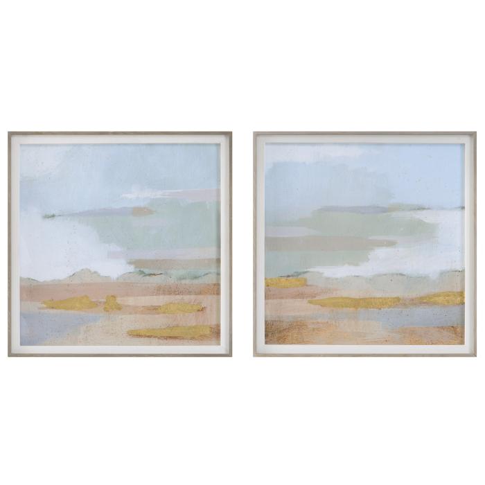 Uttermost  Abstract Coastline Framed Prints, S/2 1
