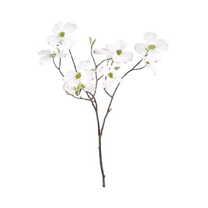 Pavilion Flowers Artificial Dogwood Branch White H. 70cm 1