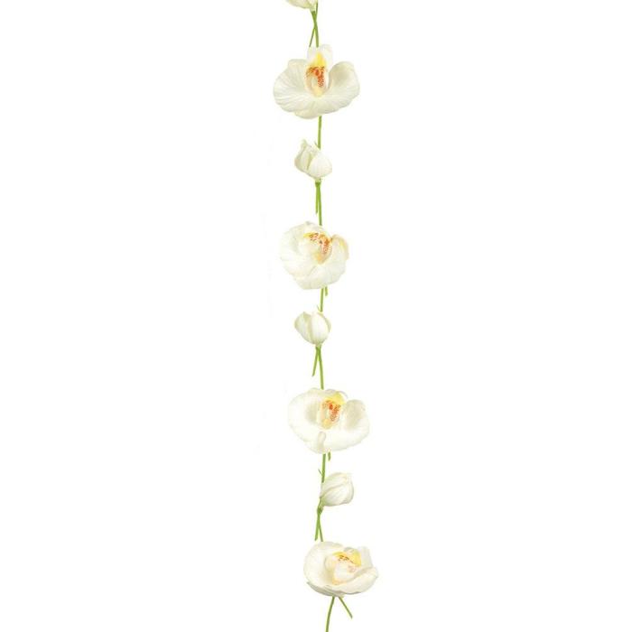 Pavilion Flowers Artificial Phalaenopsis Garland White Height 183cm 1