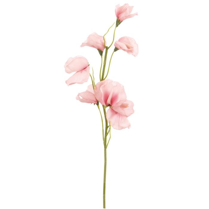 Artificial Sweet Pea Flowers Pink H45cm
