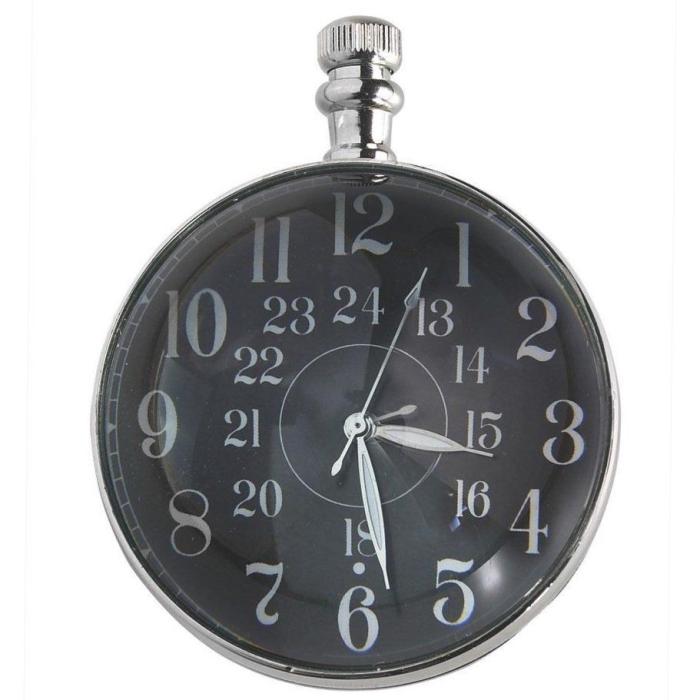 Authentic Models Eye Of Time Clock, Chrome 1