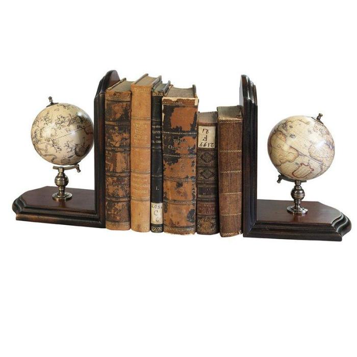 Authentic Models Globe Bookends, French Finish 1
