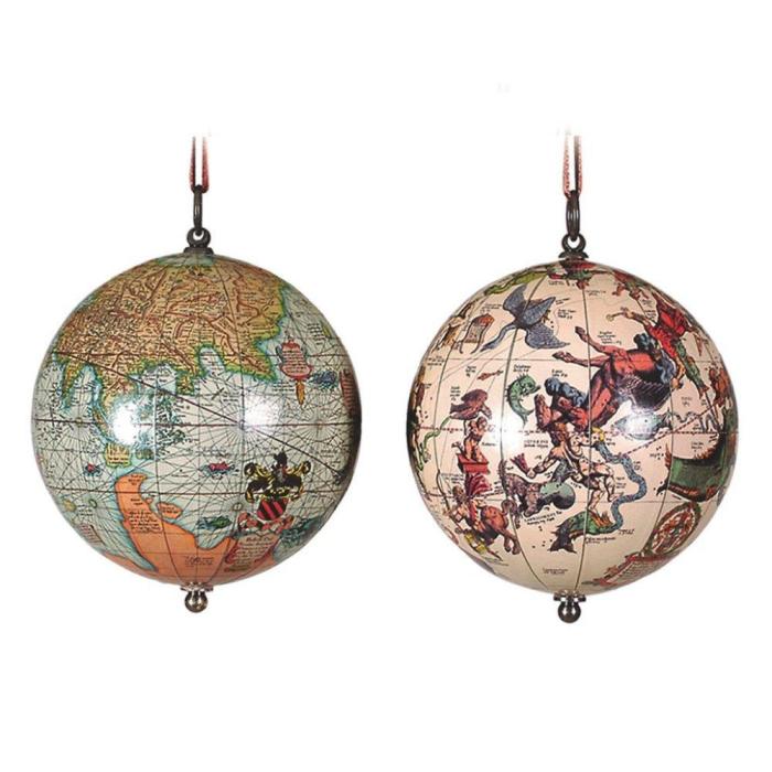 Authentic Models Pair Of Heaven And Earth Globes 1