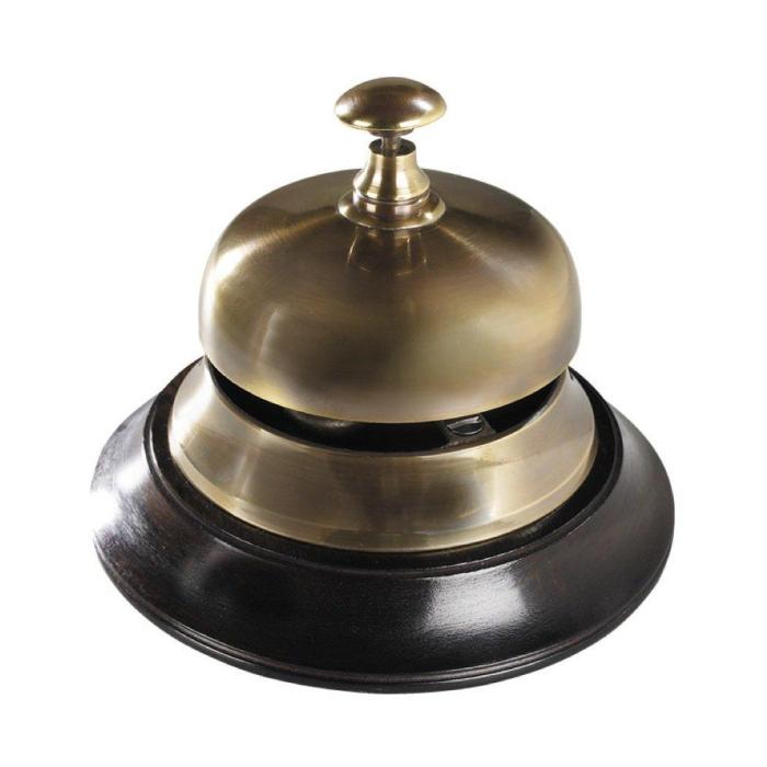 Authentic Models Reception Bell, Bronzed 1