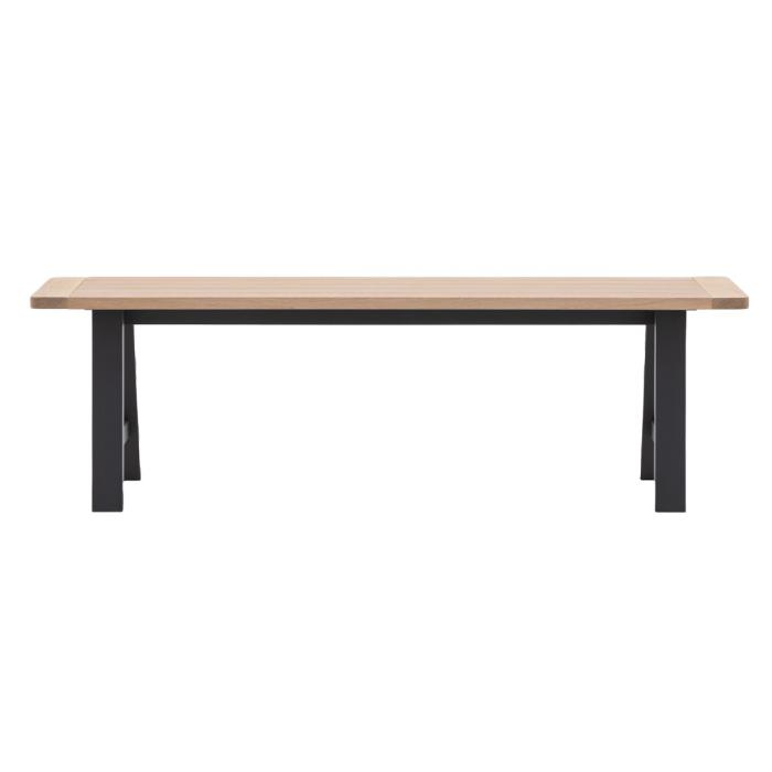 Pavilion Chic Eastfield Trestle Bench in Meteor 1