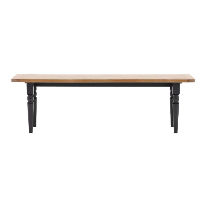 Pavilion Chic Eastfield Dining Bench in Meteor 1