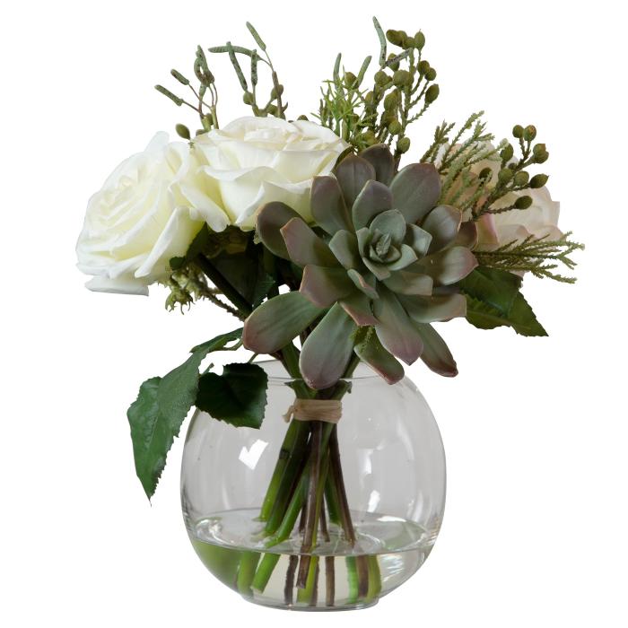 Uttermost  Belmonte Floral Bouquet & Vase 1