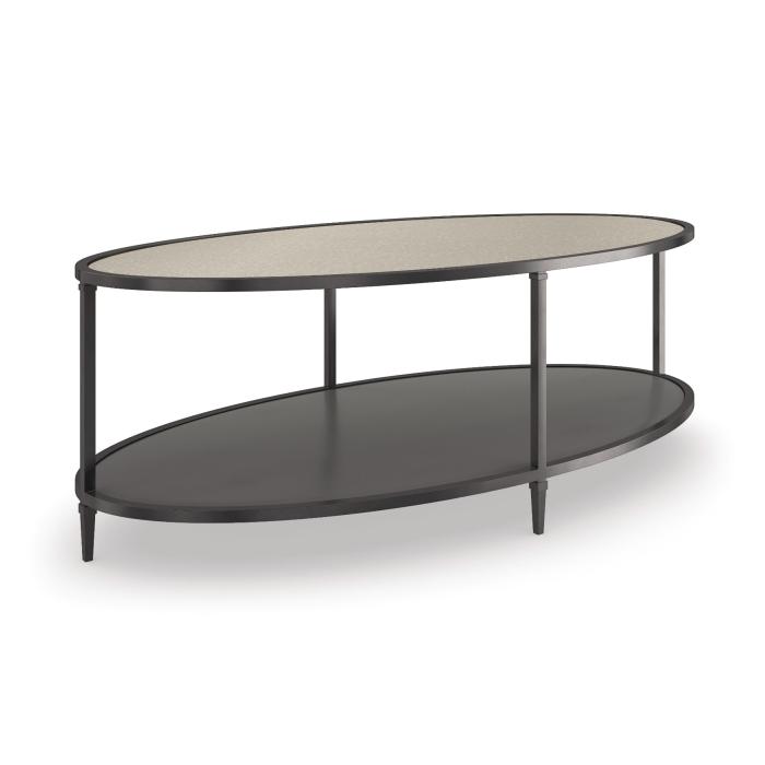 Caracole Smoulder Oval Coffee Table  1