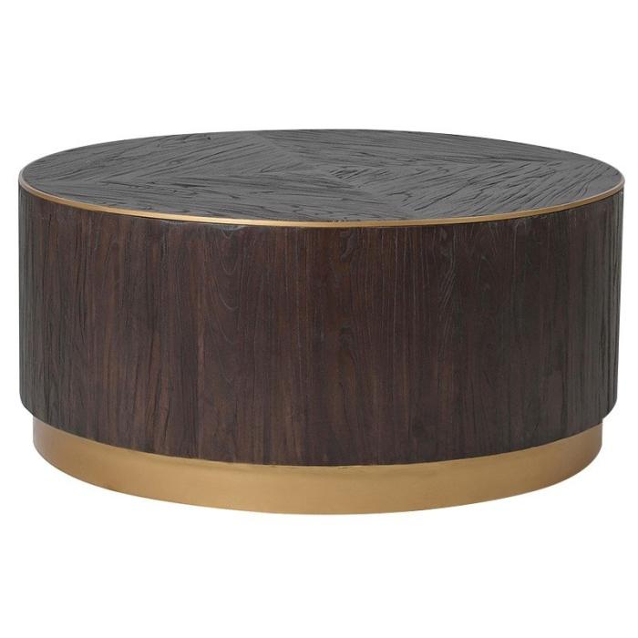 Pavilion Chic Coffee Table Round Emeli in Elm 1