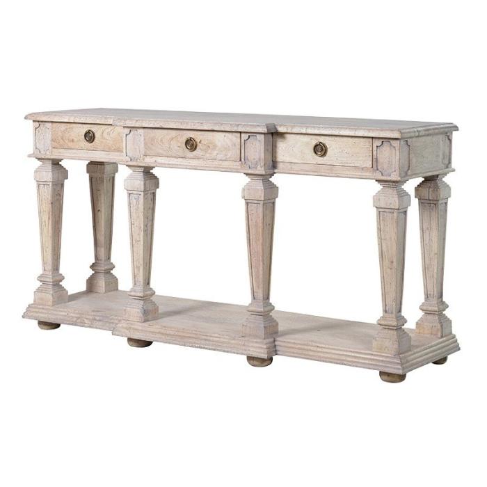 Pavilion Chic Console Table with 3 Drawers Norwich 1