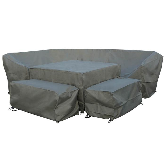 Bramblecrest Curved Corner Sofa Set Covers - Khaki 1