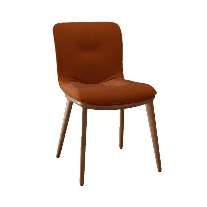 Calligaris Dining Chair Annie in Brick Orange Velvet 1