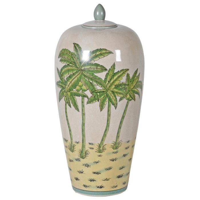 Pavilion Chic Ginger Jar Colonial Palm Tree - Large 1