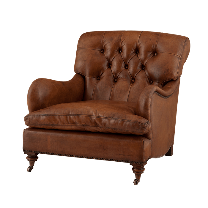 Eichholtz Club Chair Caledonian - Tobacco Leather 1