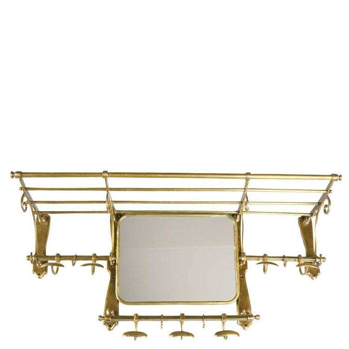 Eichholtz Coatrack Old French With Mirror - Antique Brass Finish 1