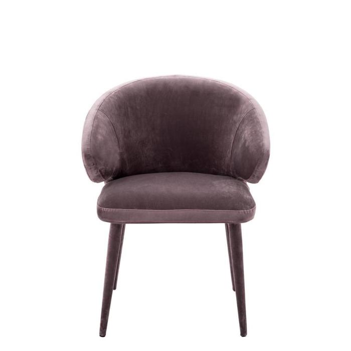 Eichholtz Cardinale Dining Chair in Taupe Velvet 1