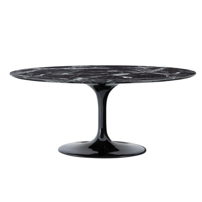 Eichholtz Dining Table Solo in Black Faux Marble 1