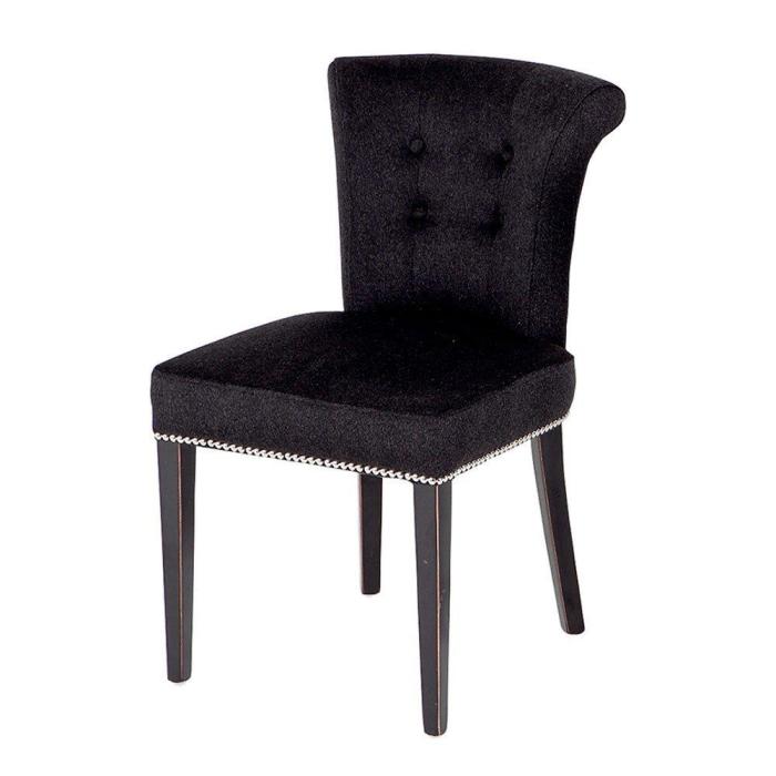 Eichholtz Key Largo Dining Chair in Black Cashmere 1