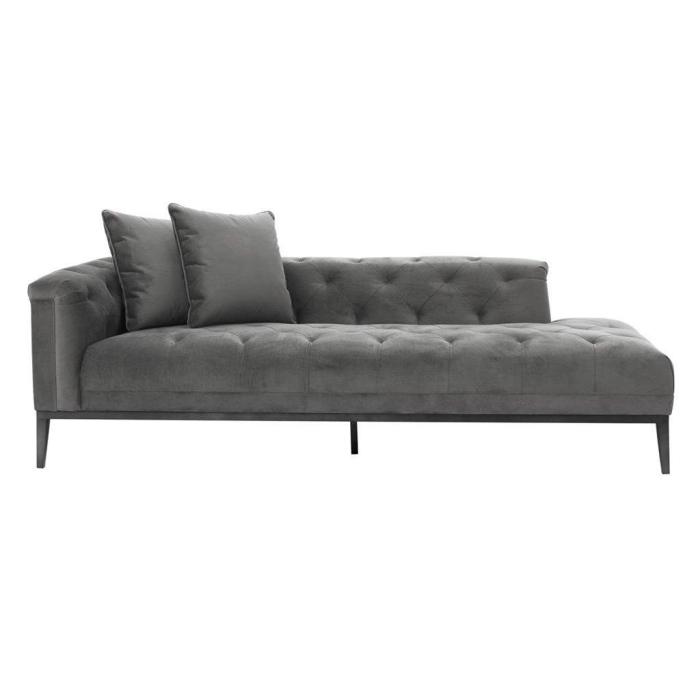 Eichholtz Lounge Sofa Cesare Left in Granite Grey 1
