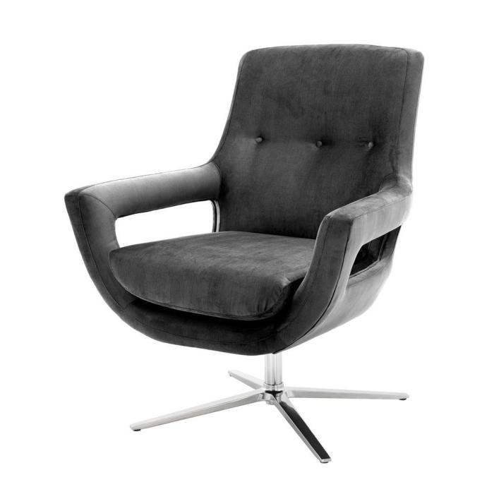 Eichholtz Swivel Chair Flavio - Granite Grey 1