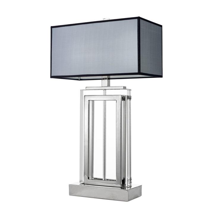 Eichholtz Table Lamp Arlington - Crystal Glass | Nickel Finish 1