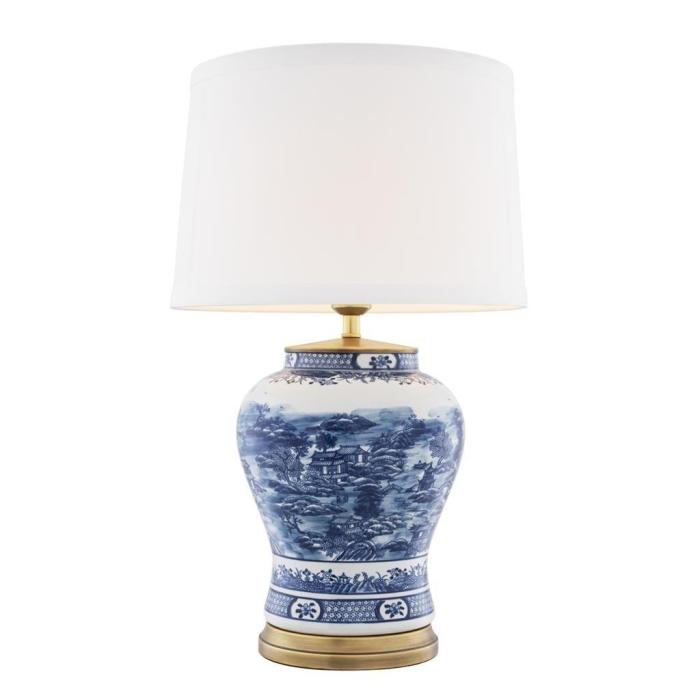 Eichholtz Table Lamp Chinese Blue 1
