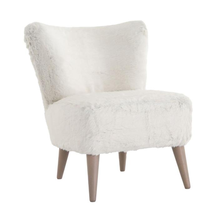 Tetrad Fairy Chair in Accalia Fur Polar 1