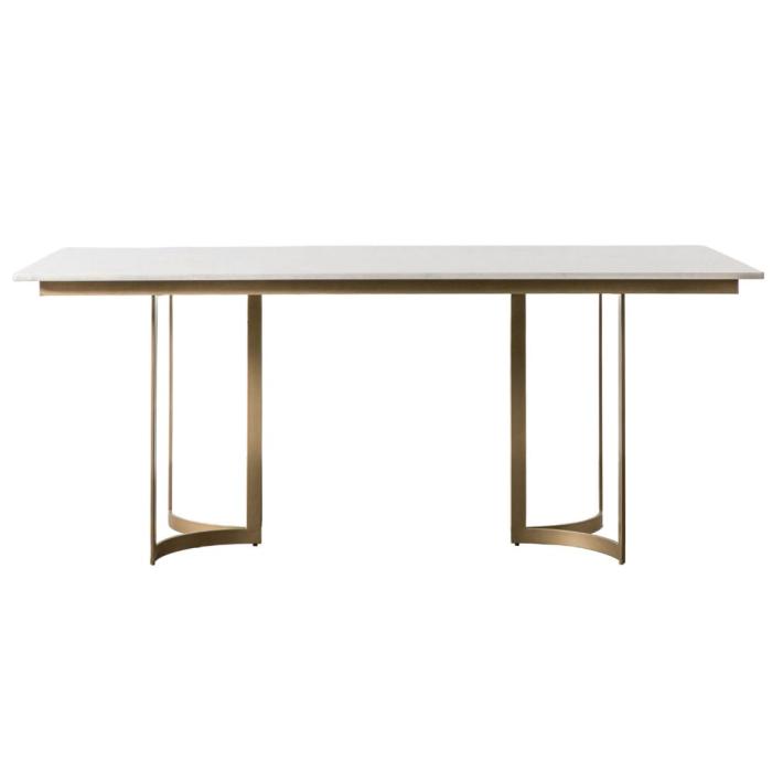 April Marble & Gold Dining Table 1