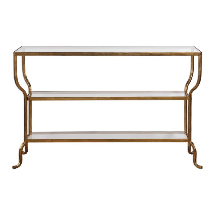 Uttermost  Deline Gold Console Table 1