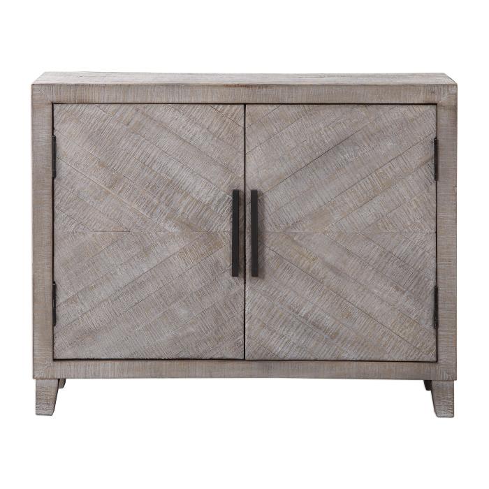 Uttermost  Adalind White Washed Accent Cabinet 1