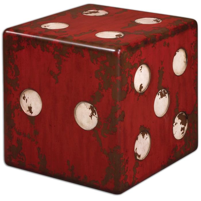 Uttermost  Dice Red Accent Table 1