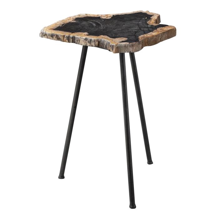 Uttermost  Mircea Petrified Wood Accent Table 1