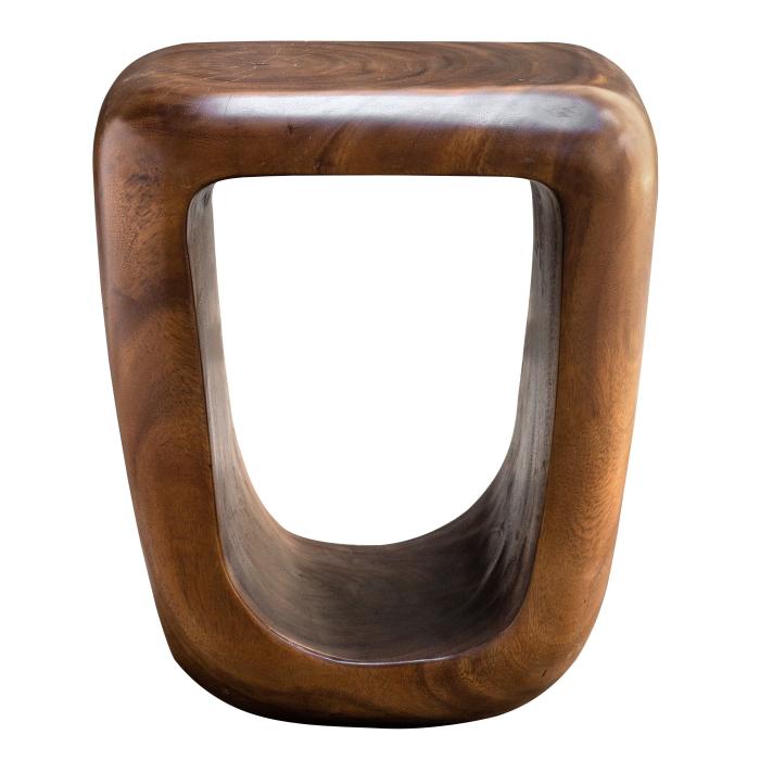 Uttermost  Loophole Wooden Accent Stool 1