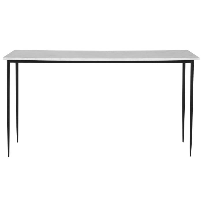 Uttermost  Nightfall White Marble Console Table 1