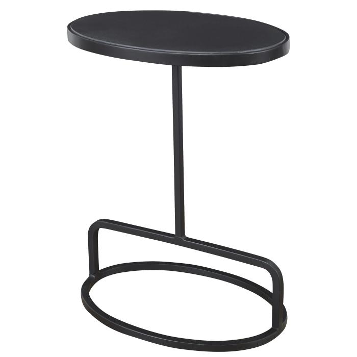 Uttermost  Jessenia Black Marble Accent Table 1