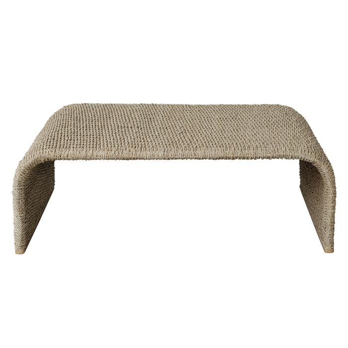 Uttermost  Calabria Woven Seagrass Coffee Table 1
