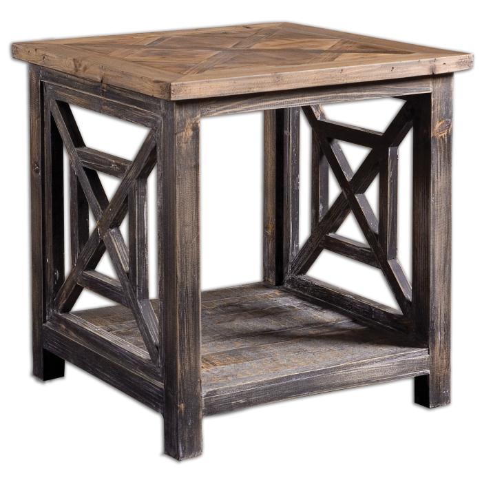 Uttermost  Spiro Reclaimed Wood End Table 1