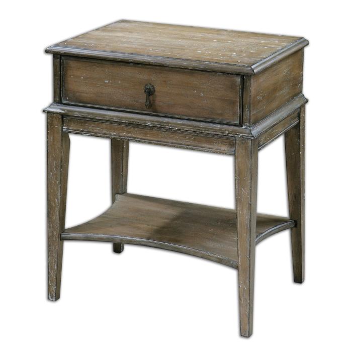 Uttermost  Hanford Weathered Side Table 1